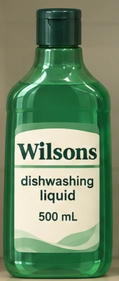 Fictional Wilsons dishwashing liquid 500 mL